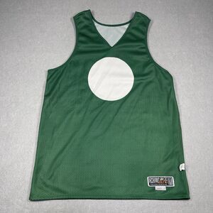 VTG Nike Elite Jersey Mens XL Green White Basketball Tank Top Training Warm Up